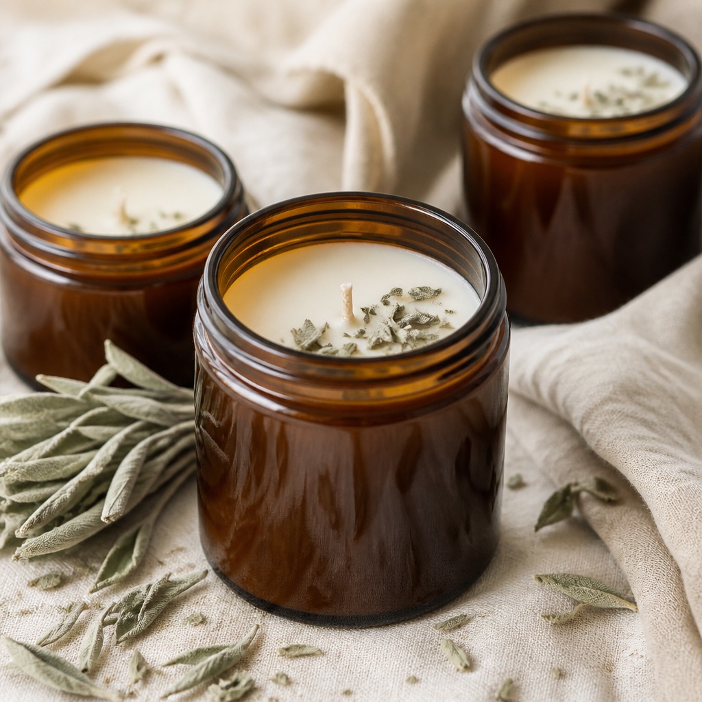 Hand-poured candles from Wild Sage Candle Co.